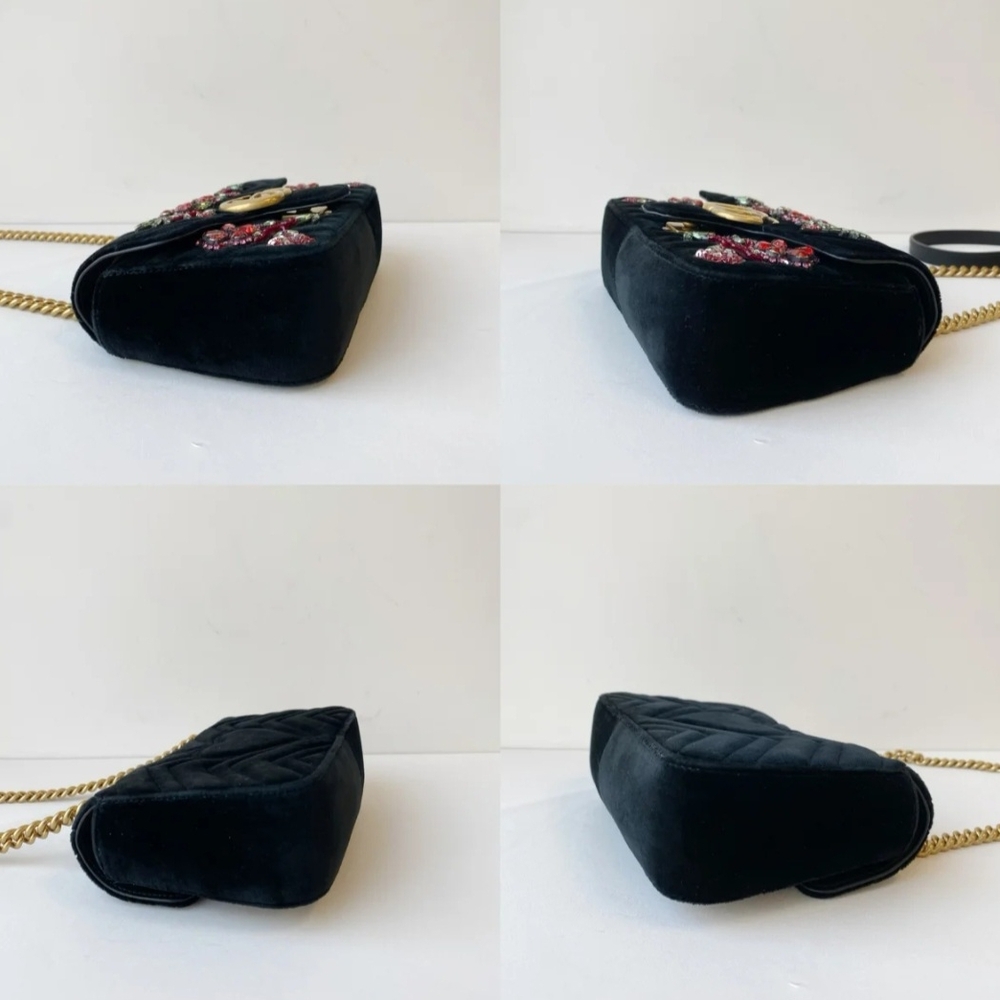 Gucci Marmont Velvet Shoulder Bag - Picture 4 of 16